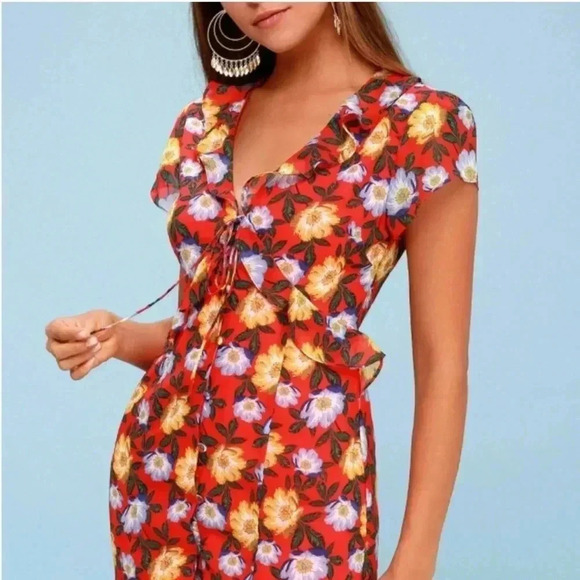 Fifth Label mini floral dress-size S - Picture 1 of 8